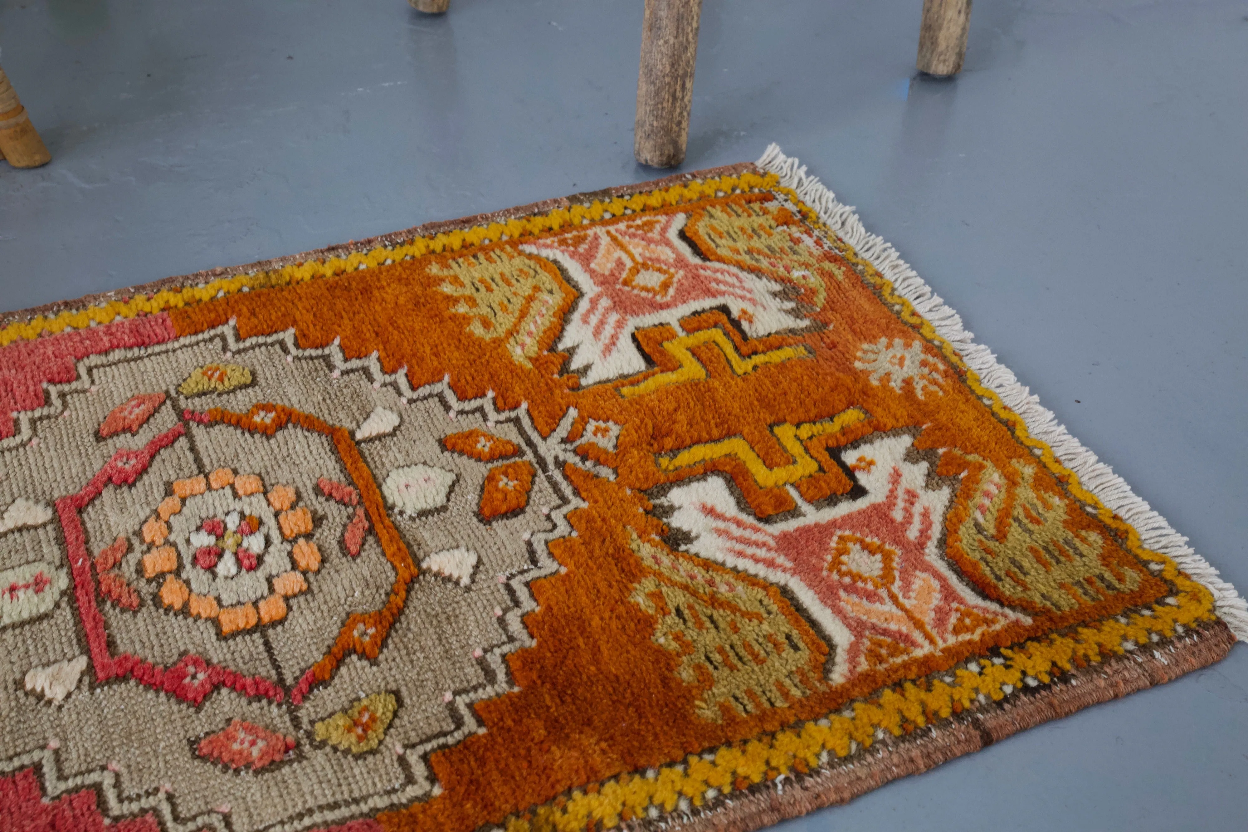 Vintage Mini Turkish Rug