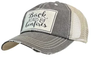 Vintage Trucker Baseball Hat “Backroads & Bonfires”