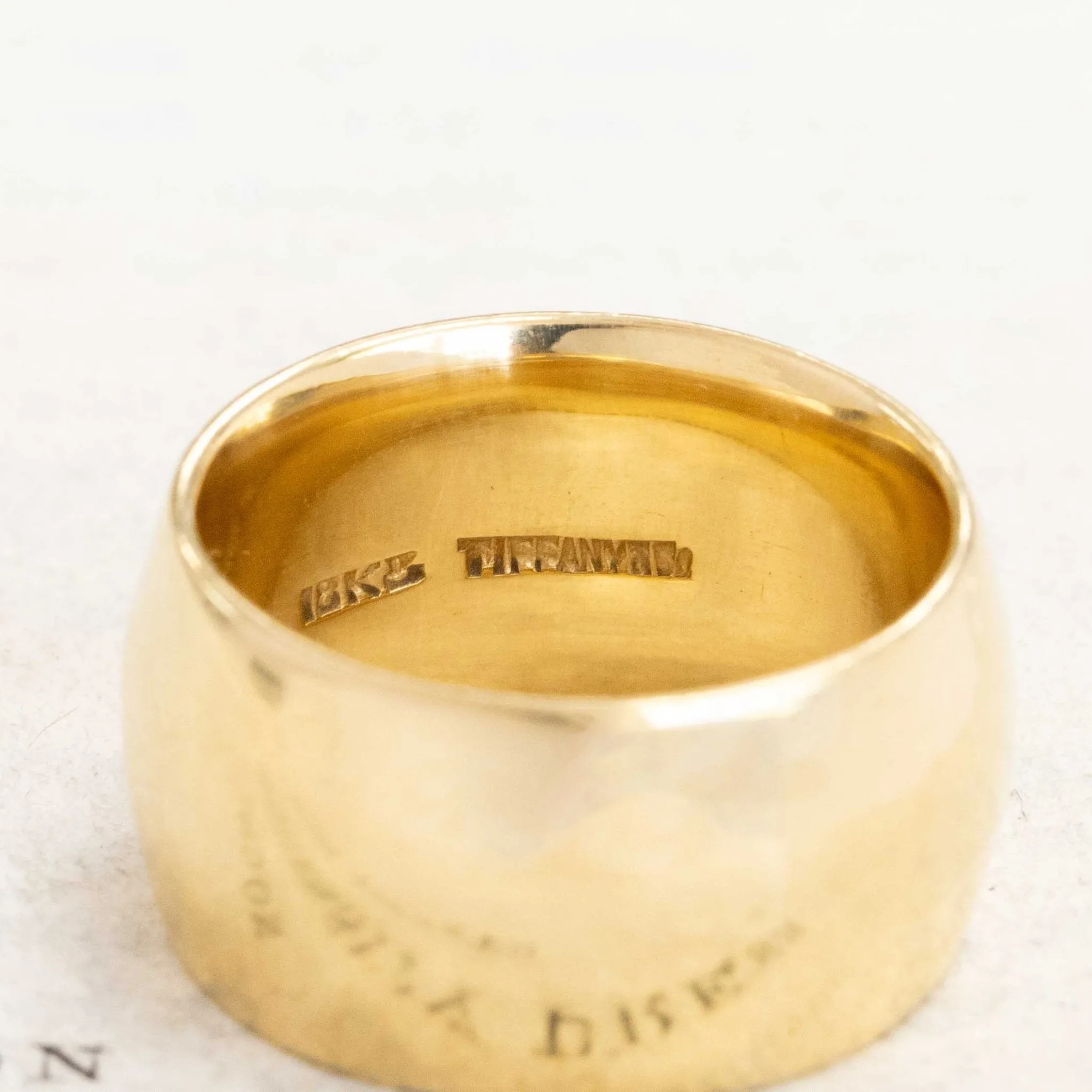 Vintage Wide Cigar Band by Tiffany & Co.