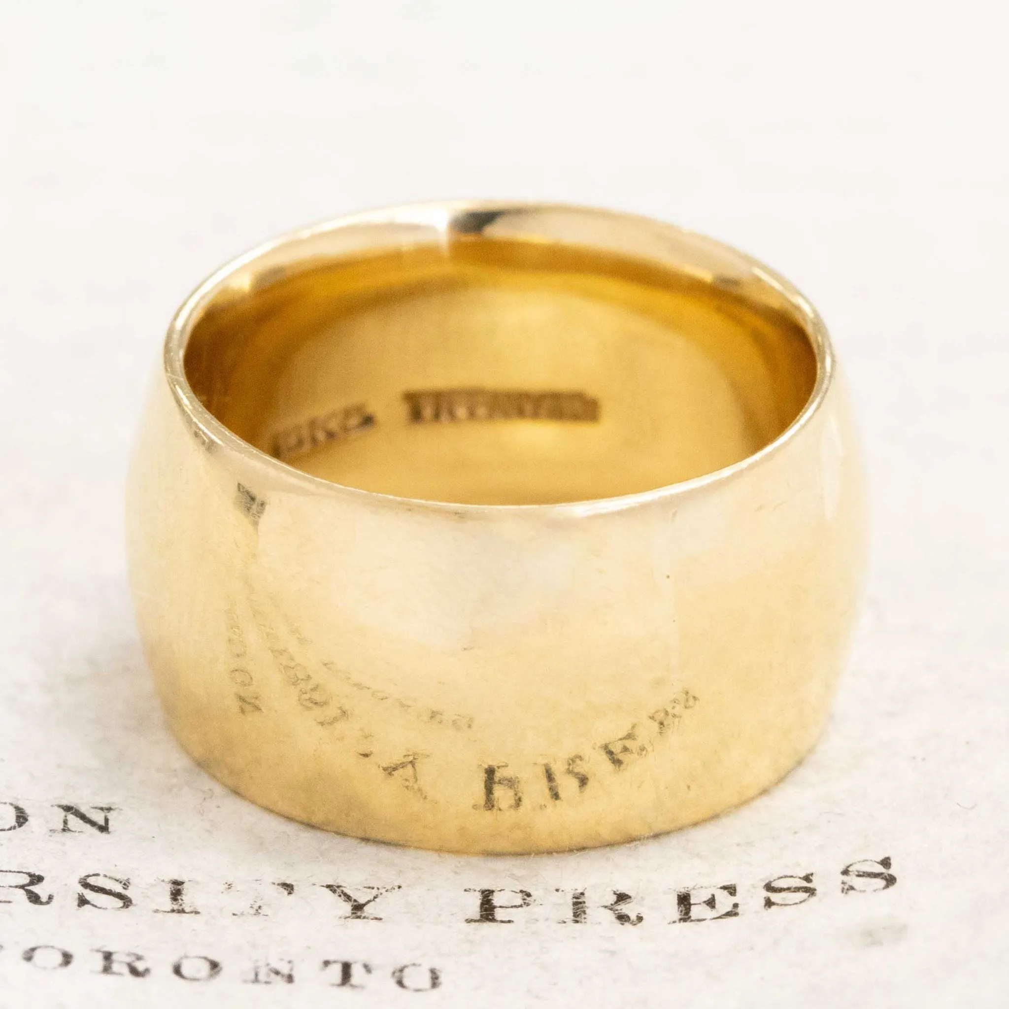 Vintage Wide Cigar Band by Tiffany & Co.