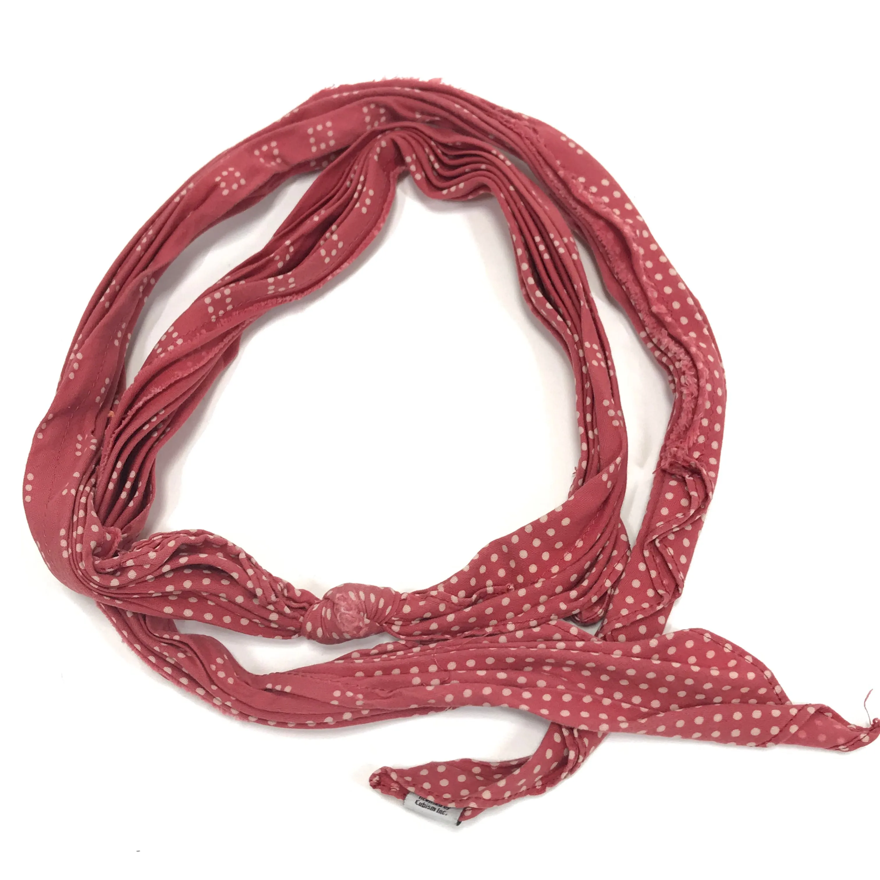 Visvim 14SS Bandana Belt Dots (Mini Herringbone) Red