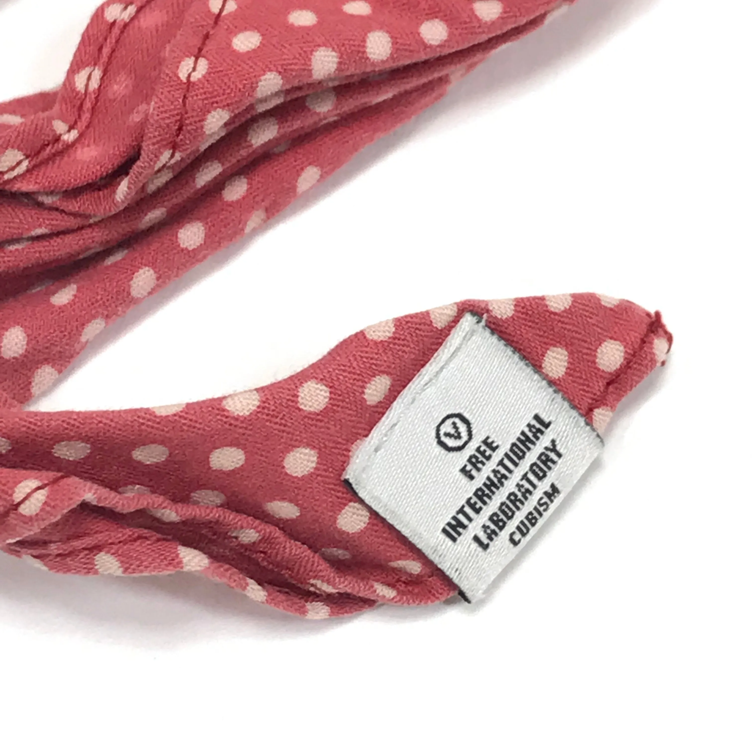 Visvim 14SS Bandana Belt Dots (Mini Herringbone) Red