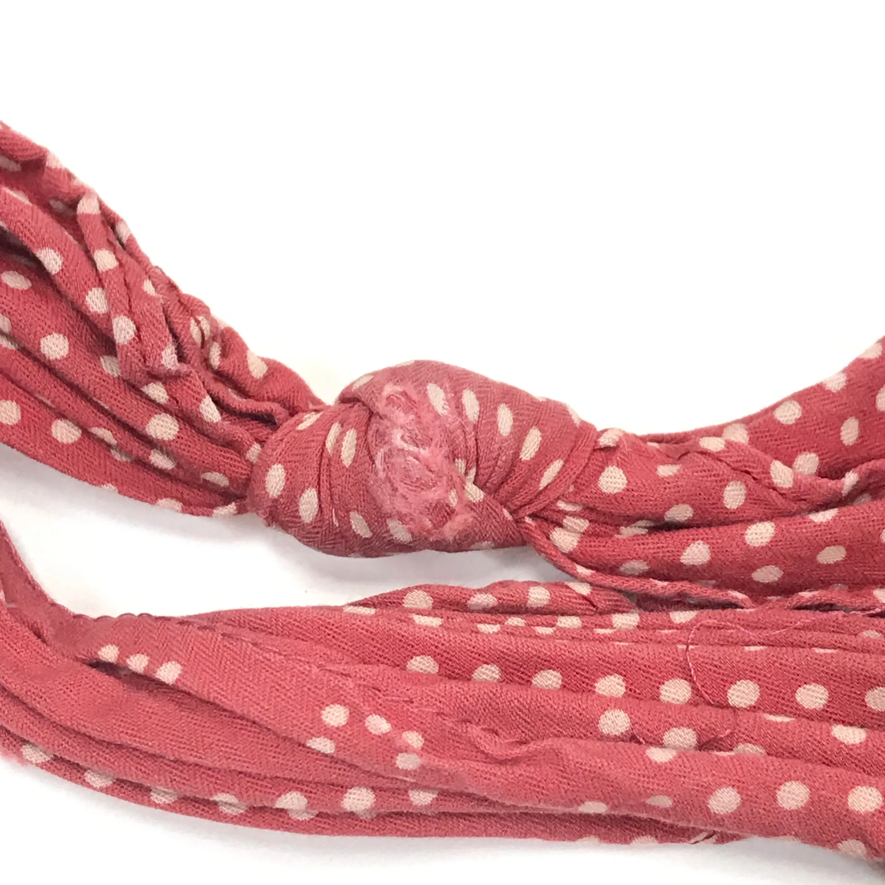 Visvim 14SS Bandana Belt Dots (Mini Herringbone) Red