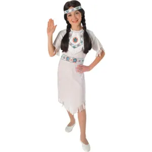 White Velvet Indian Girl Size M