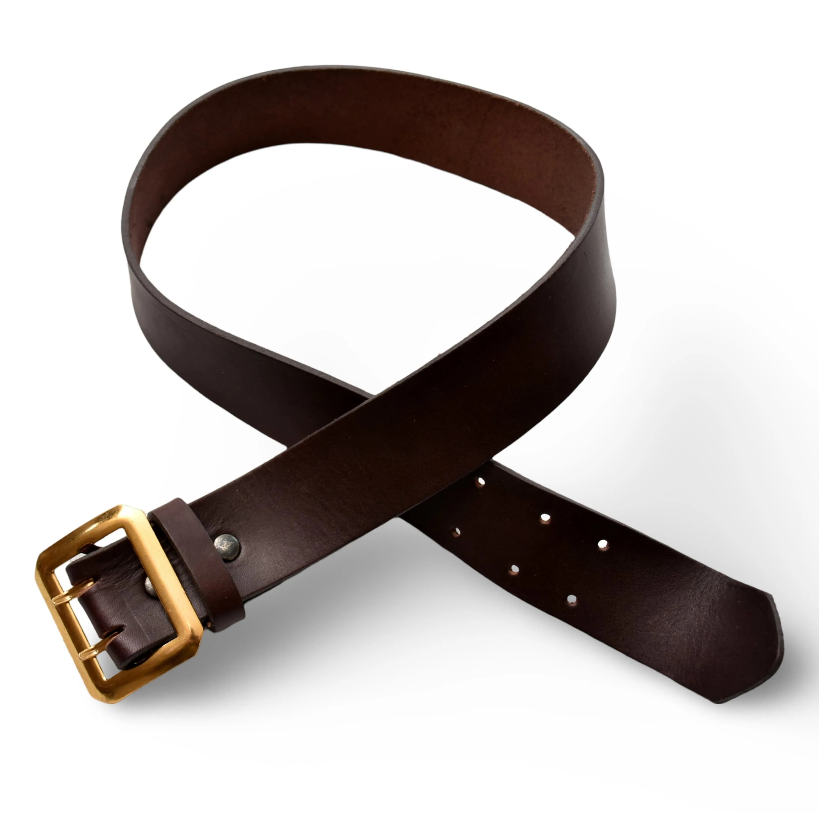 Wickett & Craig Heritage Bridle Leather Belt with Vintage North & Judd Buckle