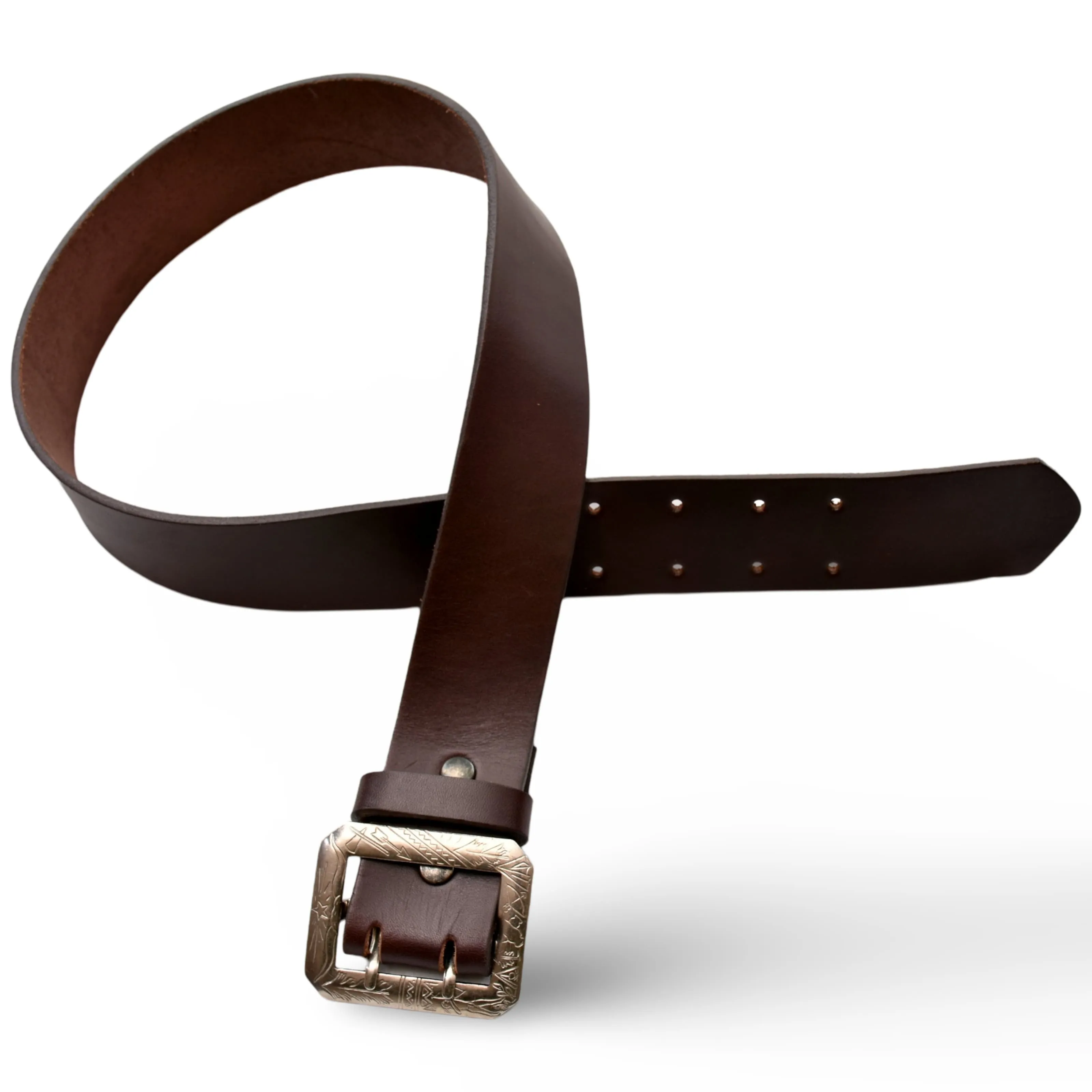 Wickett & Craig Heritage Bridle Leather Belt with Vintage North & Judd Buckle