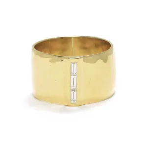wide baguette band