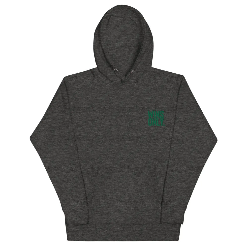 WinsOnly BOLD “Go Green” Embroidered  Unisex Hoodie