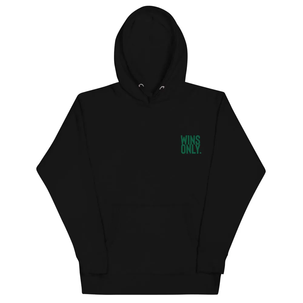 WinsOnly BOLD “Go Green” Embroidered  Unisex Hoodie