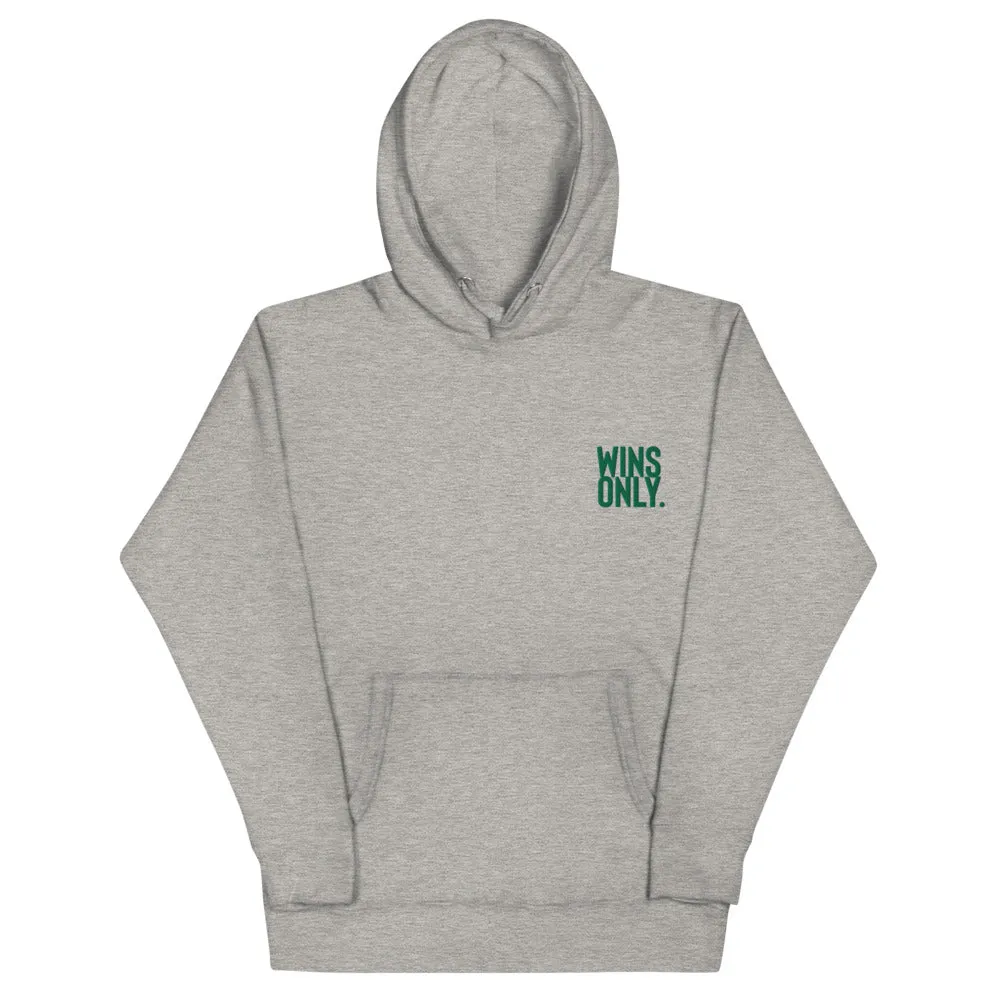WinsOnly BOLD “Go Green” Embroidered  Unisex Hoodie