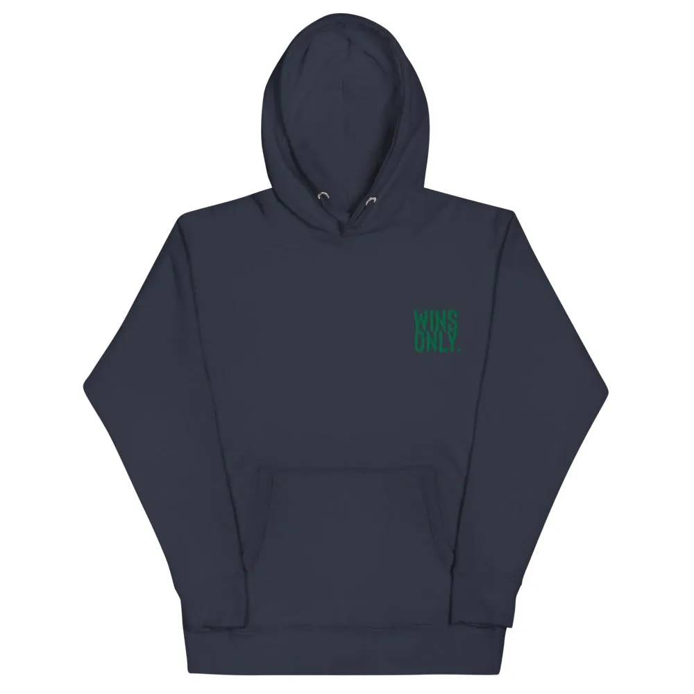 WinsOnly BOLD “Go Green” Embroidered  Unisex Hoodie