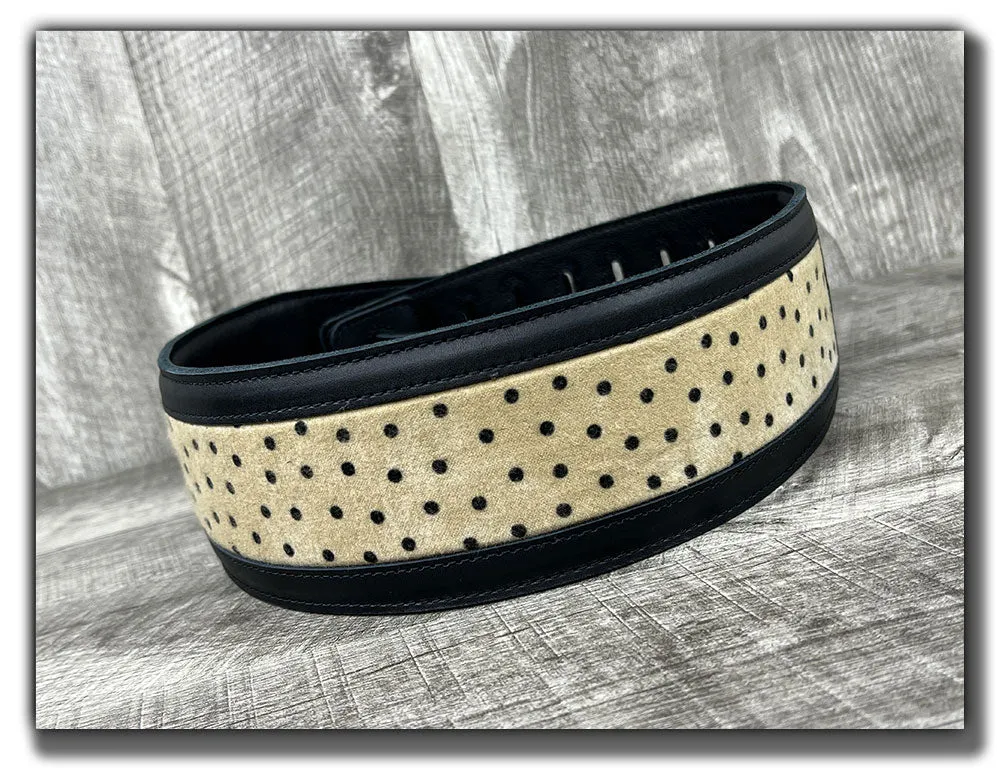 Winston - Carbon Black Leather Guitar Strap - Numbered Limited Edition