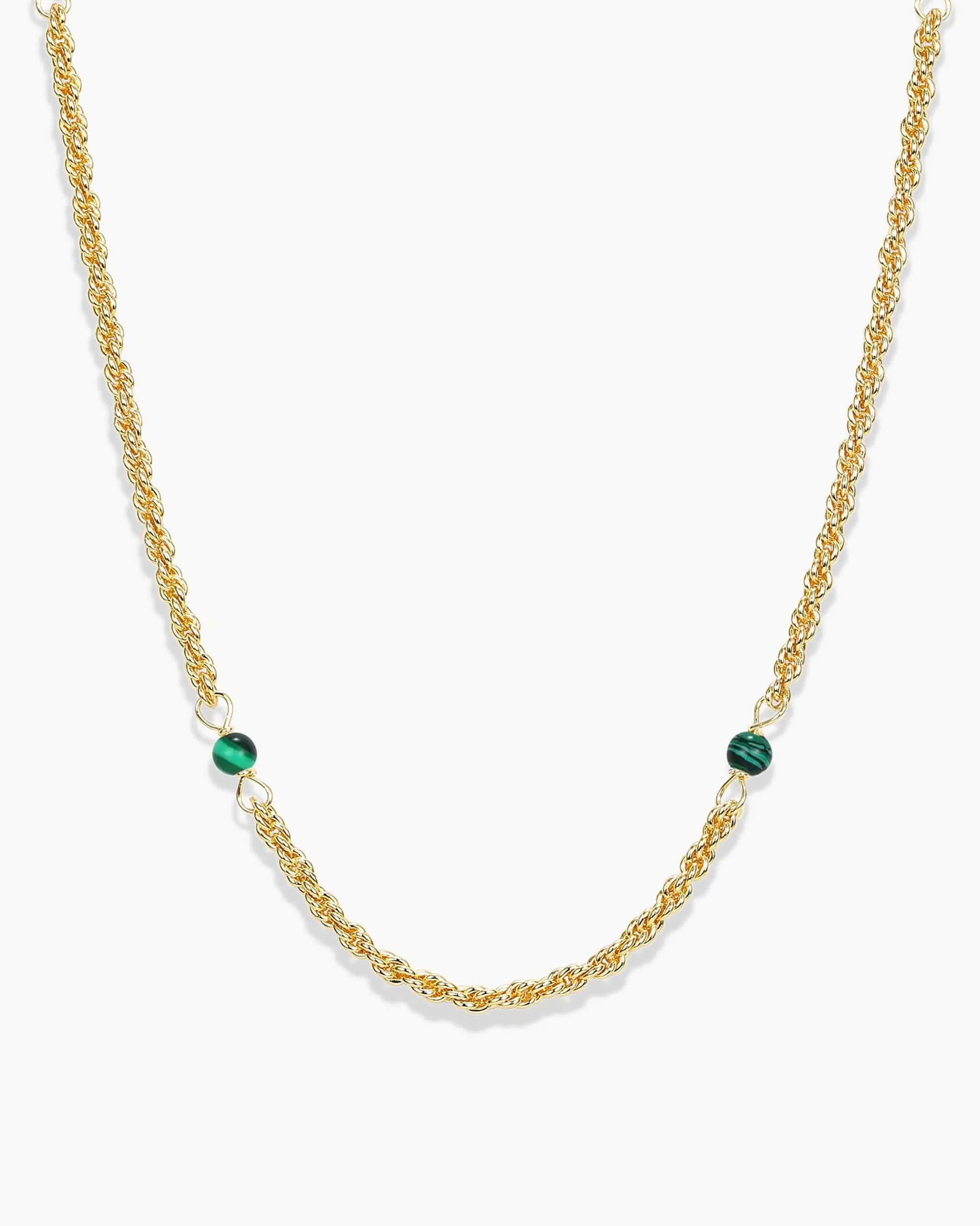 Women's Malachite Rope Chain