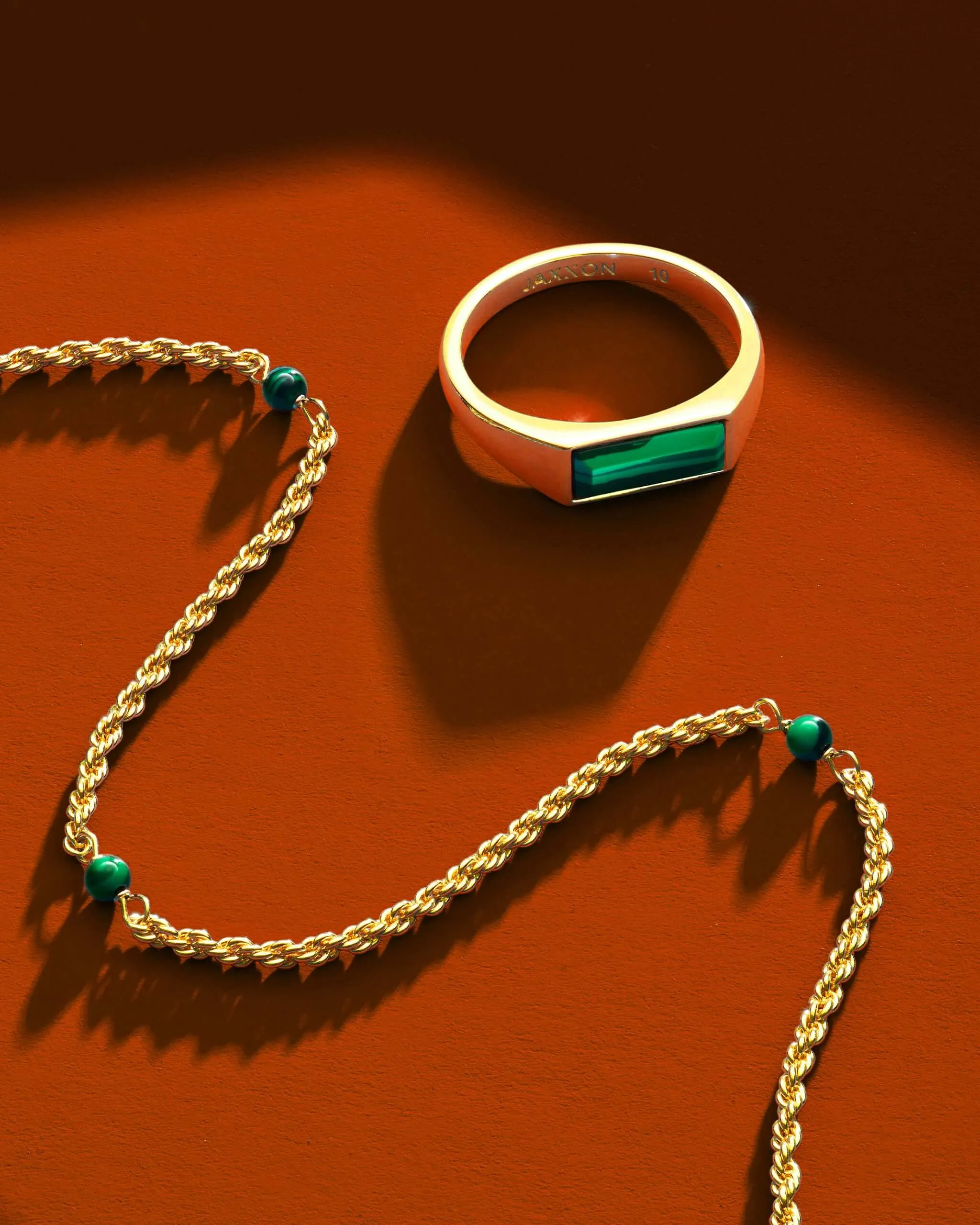 Women's Malachite Rope Chain