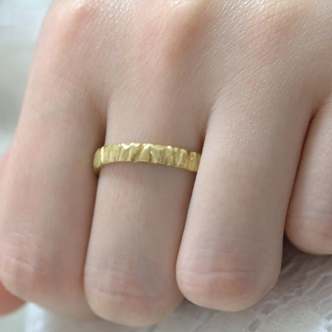 Woodgrain wedding ring, 3mm