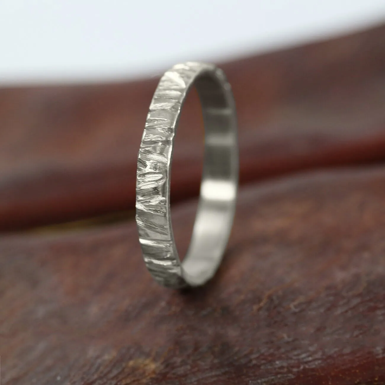 Woodgrain wedding ring, 3mm