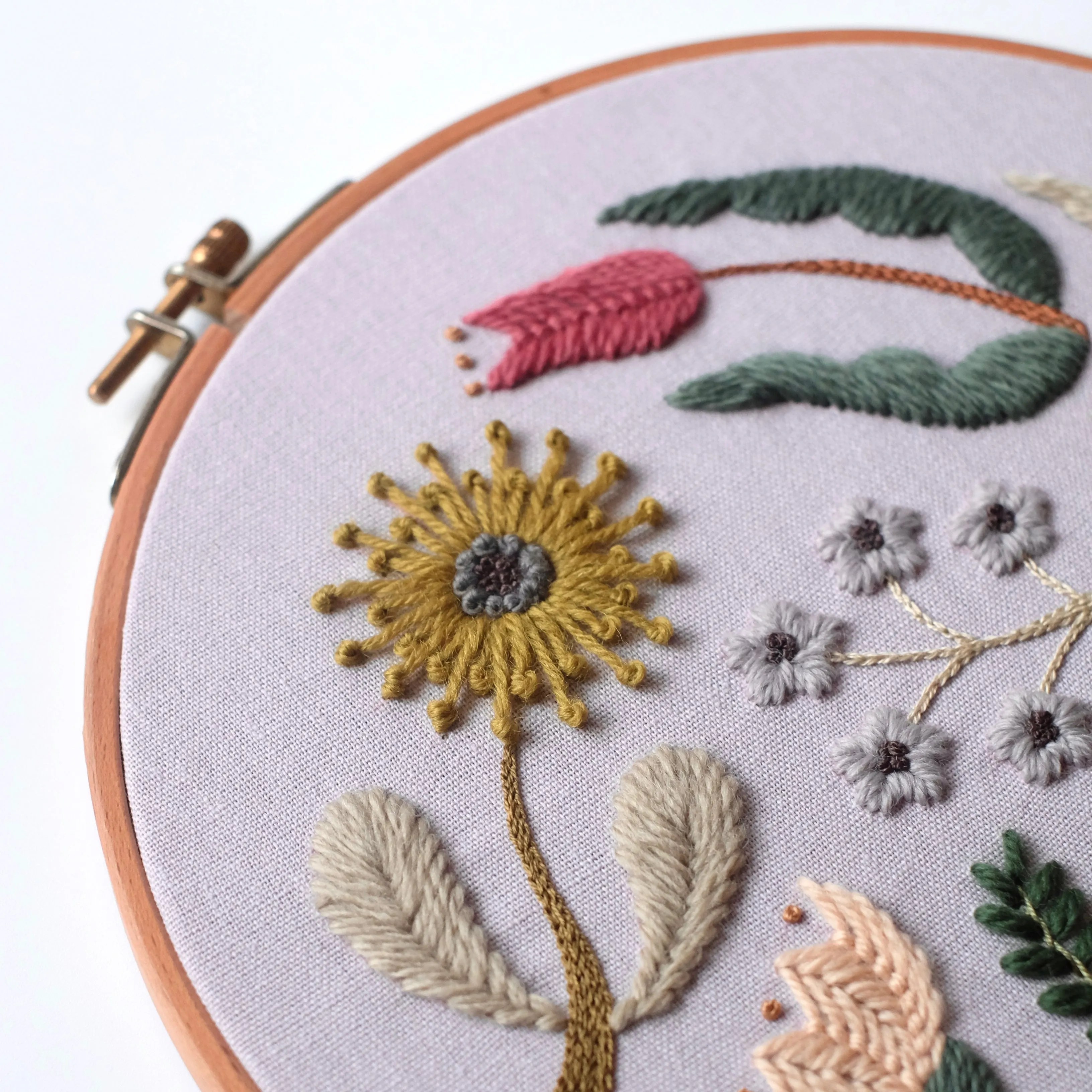 Wool Berry and Flowers - PDF Pattern