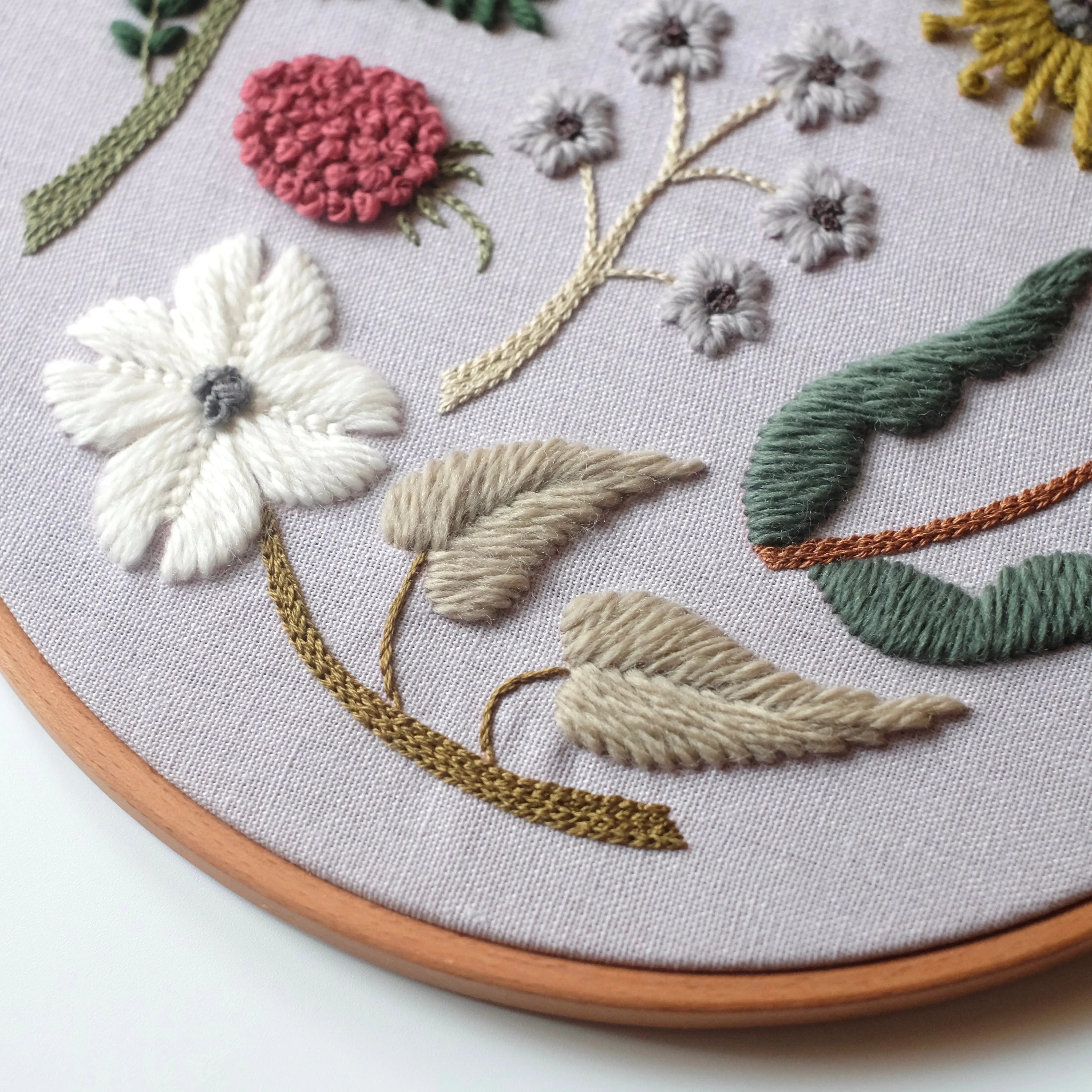 Wool Berry and Flowers - PDF Pattern