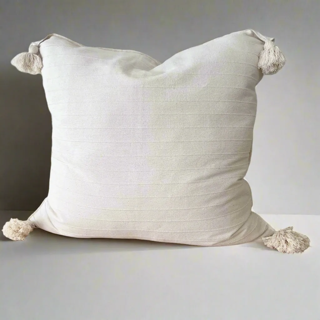 XL Cotton Tassel Pillow № 1