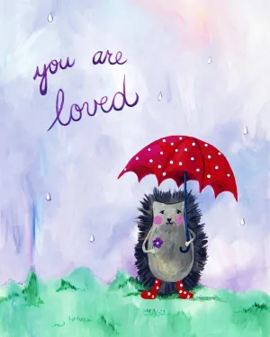You are loved  - Nursery Quote Art