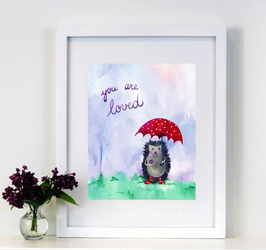 You are loved  - Nursery Quote Art