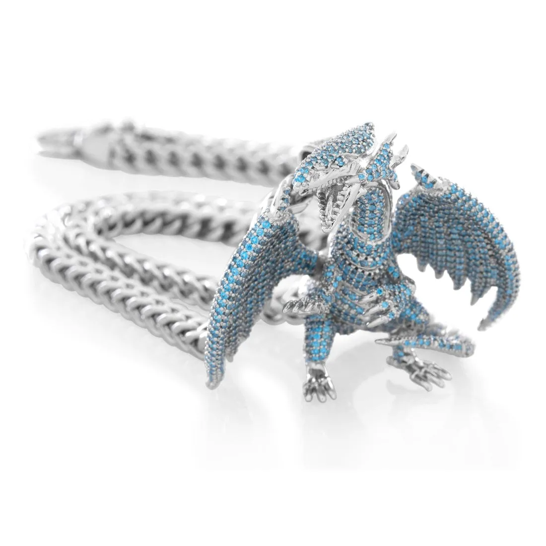 Yu-Gi-Oh! x King Ice - Blue Eyes White Dragon Necklace