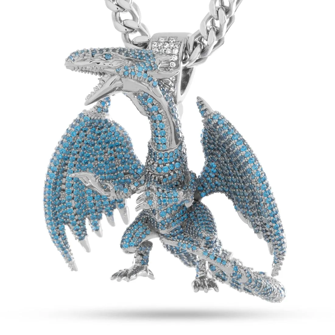 Yu-Gi-Oh! x King Ice - Blue Eyes White Dragon Necklace