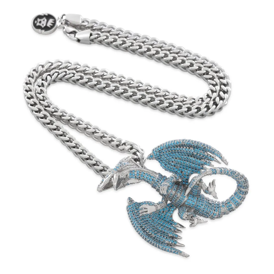 Yu-Gi-Oh! x King Ice - Blue Eyes White Dragon Necklace