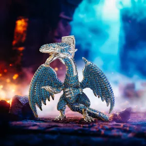 Yu-Gi-Oh! x King Ice - Blue Eyes White Dragon Necklace