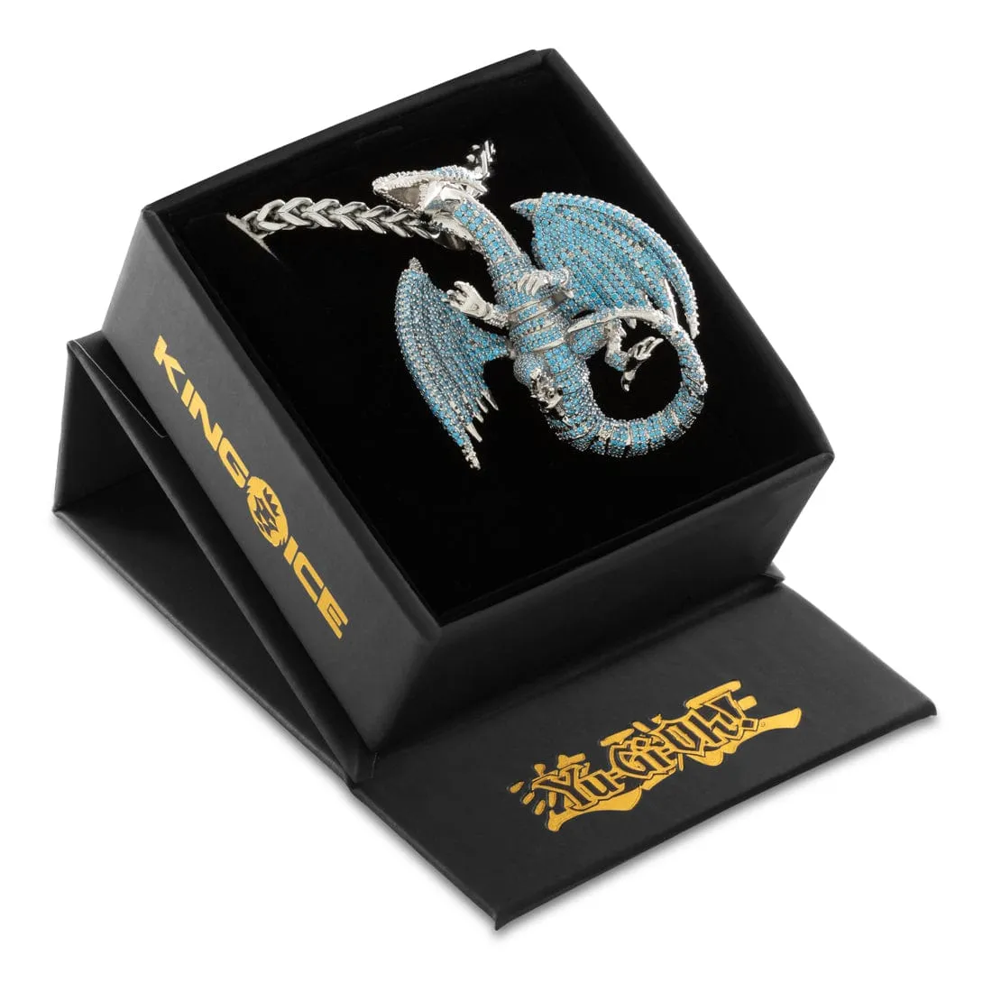 Yu-Gi-Oh! x King Ice - Blue Eyes White Dragon Necklace
