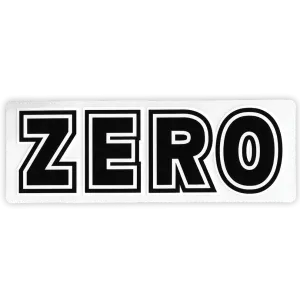 ZERO "BOLD" STICKER